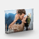 FOREVERスクリプ結婚ト フォトブロック<br><div class="desc">この写真魅力的ブロックは、美しい白いスクリプトの中でFOREVERという単語と含めるその他の情報を特徴としている。贈り物や自分の与えために記念品を作りなさい。</div>