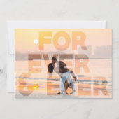 FOREVERモダンの結婚写真は日付を保存 セーブザデート (正面)