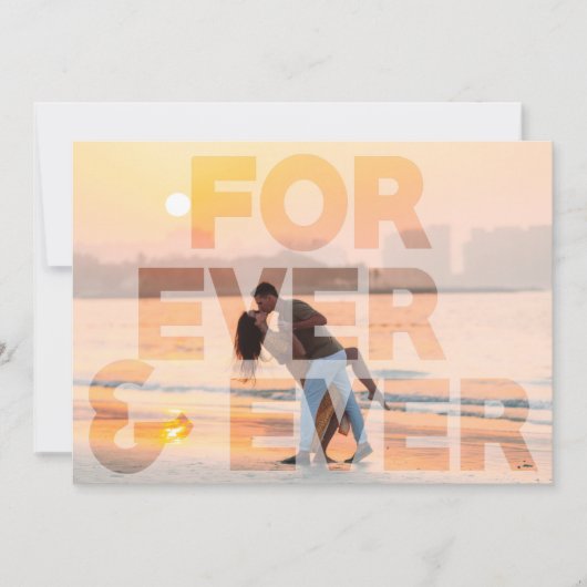 FOREVERモダンの結婚写真は日付を保存 セーブザデート (正面)