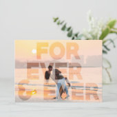 FOREVERモダンの結婚写真は日付を保存 セーブザデート (スタンド正面)