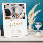 Forever エレガント Golden Script結婚の写真<br><div class="desc">Forever エレガント Golden Scriptの結婚Photo Canvas Plates.写真をお気に入りのテンプレートに追加し、自分の名前と日付で自分の写真をパーソナ結婚ライズする。</div>