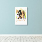 Forever エレガント Golden Script結婚's Keepsake キャンバスプリント (インサイチュ (ウッドフロア))