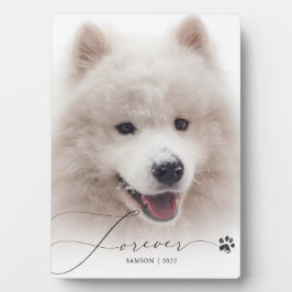 Forever | オーダーメイド ペットメモリアル フォト 犬の足跡 フォトプラーク