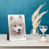 Forever | オーダーメイド ペットメモリアル フォト 犬の足跡 フォトプラーク (側面)