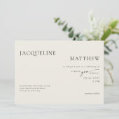 Forever コンテンポラリー You Cream QR Code 結婚's 招待状 (スタンド正面)