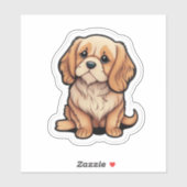 Forever 転が's With You：スケートボードの愛犬 シール (シート)