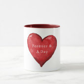 Forever & A Day Heart Valentine's Day Love マグカップ (中央)