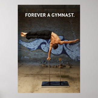 Forever a Gymnast – 体操ポスタやる気を起こさせるー ポスター
