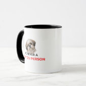 Forever a Shih Tzu Person Accent Coffee Mug マグカップ (正面左)