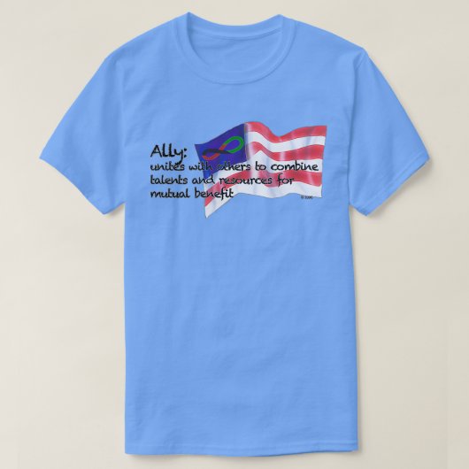 Forever African Forever American Ally Tシャツ (デザイン正面)