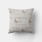 Forever & Always Butterfly design クッション (裏面)