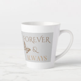 Forever & Always Butterfly, Romantic Home Gift カフェラテマグ