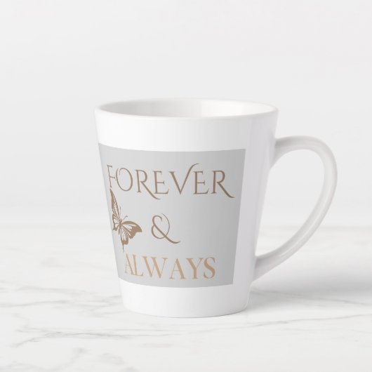 Forever & Always Butterfly, Romantic Home Gift カフェラテマグ (右)