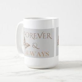 Forever & Always Butterfly, Romantic Home Gift コーヒーマグカップ