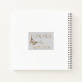 Forever & Always Butterfly, Romantic Home Gift ノートブック (裏面)