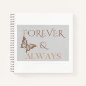 Forever & Always Butterfly, Romantic Home Gift ノートブック (正面)