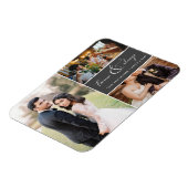 Forever & Always Gray Photo Thank You Collage マグネット (左側)