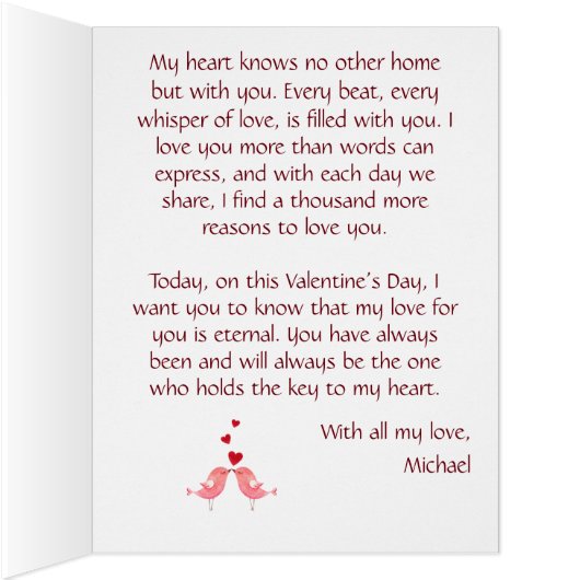 Forever & Always I love You add name photo White (内側(右))