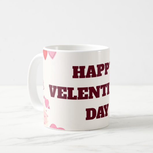 Forever & Always Valentine Mug コーヒーマグカップ (正面左)