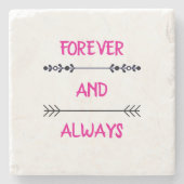 FOREVER AND ALWAYS ストーンコースター (正面)