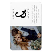 Forever and Always 結婚's Photo Thank You マグネット (縦)