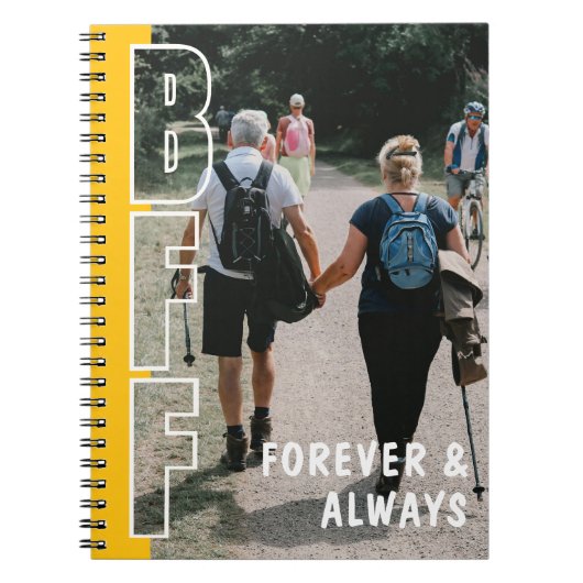 Forever and Always BFF Photo Yellow Notebook ノートブック (正面)