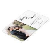 Forever and Always Script結婚's Photo Thank You マグネット (左側)