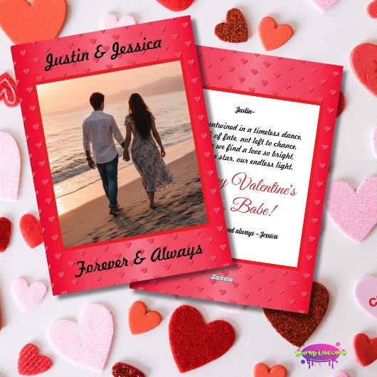 Forever and Always Valentine's Photo シーズンカード