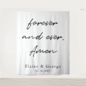 Forever and Everの写真結婚プロップの背景 タペストリー (正面)