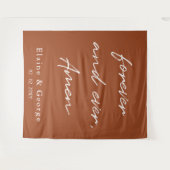 Forever and Everの写真結婚プロップの背景 タペストリー (正面(横))