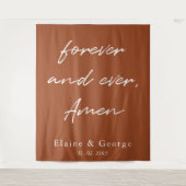 Forever and Everの写真結婚プロップの背景 タペストリー (正面)