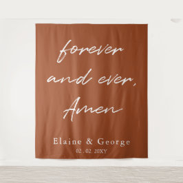 Forever and Everの写真結婚プロップの背景 タペストリー