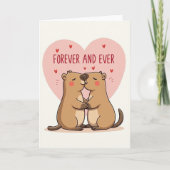 Forever And Ever Groundhog Love Card カード (正面)