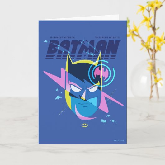 Forever Batman Light Up Head Graphic カード (黄色い花)