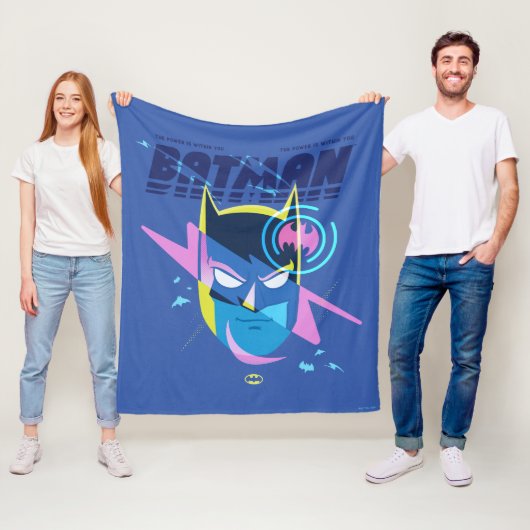 Forever Batman Light Up Head Graphic フリースブランケット (インサイチュ)