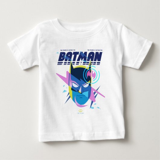 Forever Batman Light Up Head Graphic ベビーTシャツ (正面)