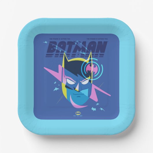 Forever Batman Light Up Head Graphic ペーパープレート (正面)