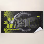 Forever Batman Power Up Character Art ビーチタオル (正面)