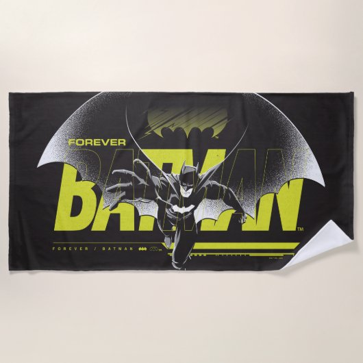 Forever Batman Reaching Graphic ビーチタオル (正面)