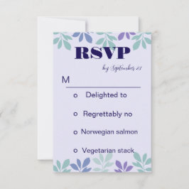 Forever Beginning Here:結婚式招待状 出欠カード