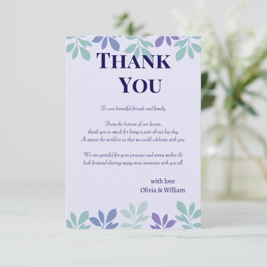 Forever Beginning Here: A 結婚's サンキューカード (スタンド正面)