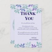 Forever Beginning Here: A 結婚's サンキューカード (正面/裏面)