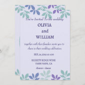 Forever Beginning Here: A 結婚's 招待状 (正面/裏面)