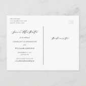 Forever Beginning Save the Date Photoはがきを保存 案内ポストカード (裏面)