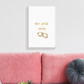 Forever Beginning Today - 結婚Wall Art キャンバスプリント (インサイチュ (リビング))