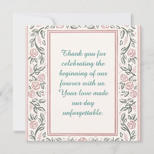 Forever Begins Today サンキューカード (正面)