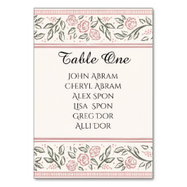 Forever Begins Today テーブルナンバー