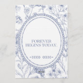 Forever Begins Today Wedding Invitation  招待状 (裏面)