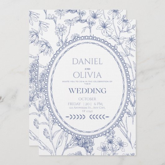 Forever Begins Today Wedding Invitation 招待状 (正面/裏面)