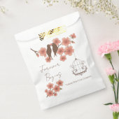 Forever Begins Wedding Favor Gift Bag with Lovebir フェイバーバッグ (封をした状態)